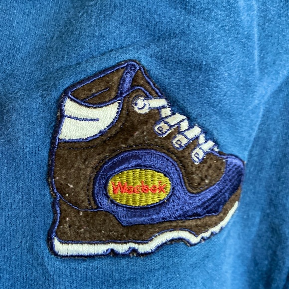 REEBOK weebok vintage baby sweatshirt one piece blue 24m - Picture 2 of 5